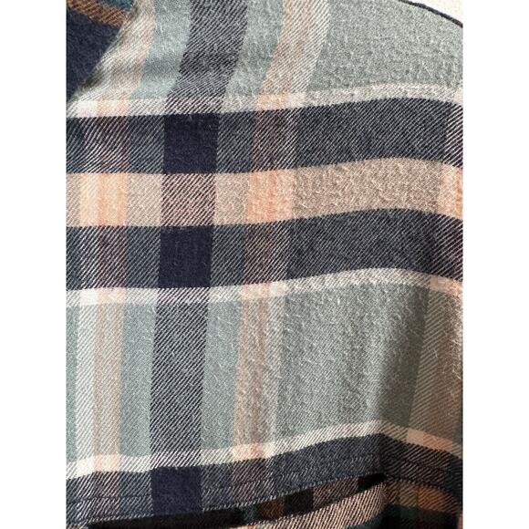 Rails Flannel Plaid Raw Hem Button Up Shirt Modern Cabincore Gorpcore Casual S - Picture 2 of 8